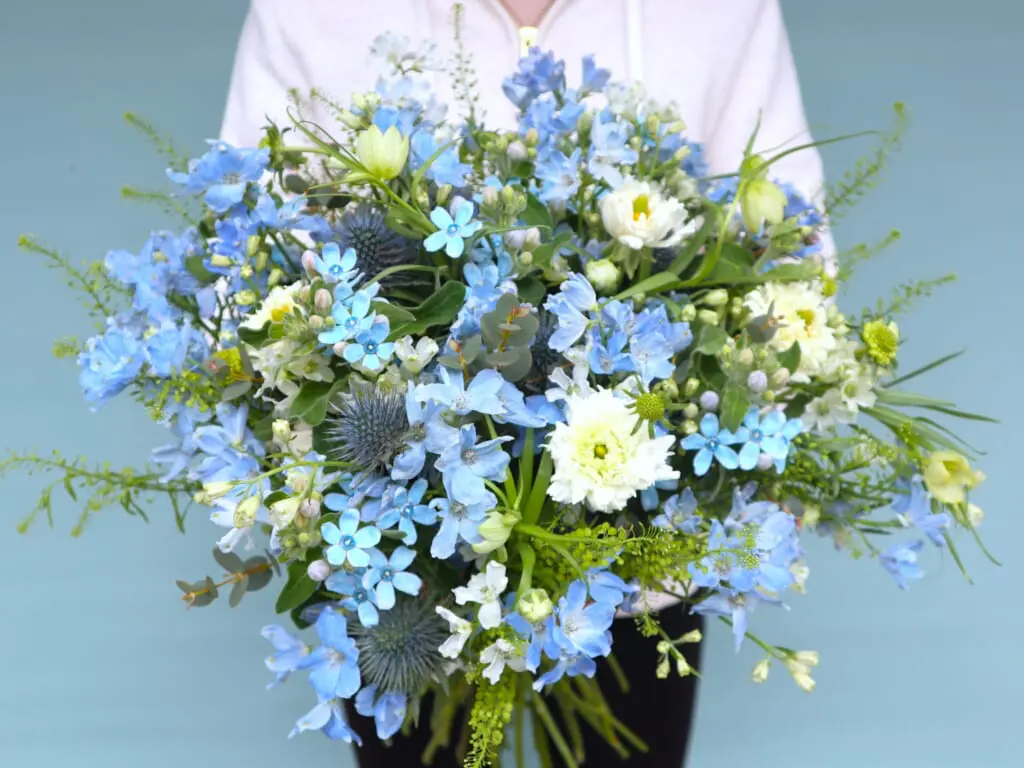 水色 ブーケ(花束)_L - 花の店凜【SHOP】